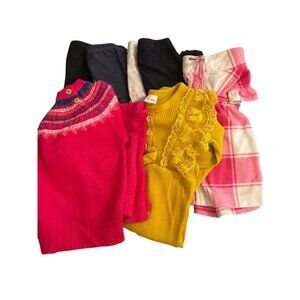 Baby Girls Clothing Bundle Sizes 12-18M  Sweaters Romper Dress Leggings